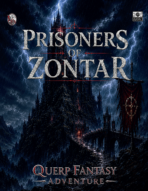 Prisoners of Zontar QUERP Fantasy Adventure cover